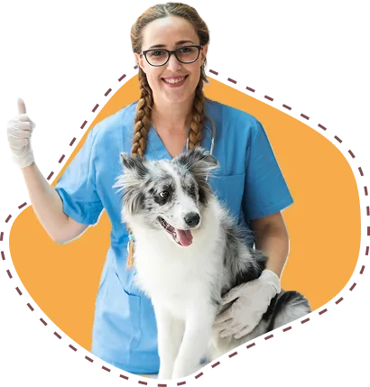 Woman with dog